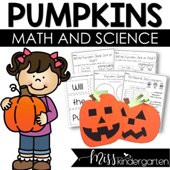Preview of Pumpkin Math Craft and Science Activities