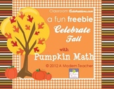 Pumpkin Math Freebie