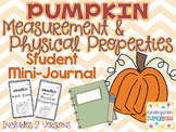 Pumpkin Measurement & Physical Properties: Student Mini-Journal
