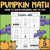 Pumpkin Math Ways to Show Numbers 1 to 10 for Kindergarten