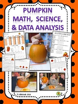 Pumpkin Math, Science, and Data Analysis - 3rd, 4th, 5th, 6th Grade