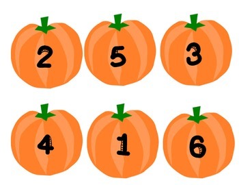 Pumpkin Math Sorting Mat 1-6 by TEACH the TINYS | TPT