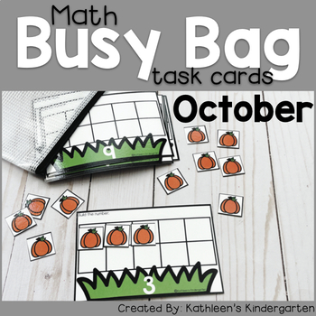 Preview of Pumpkin Math Task Cards