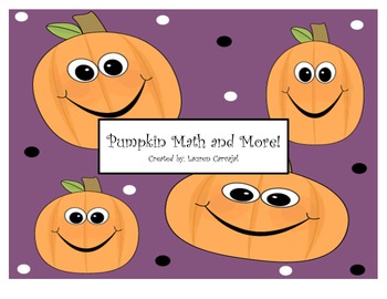 Preview of Pumpkin Math and More