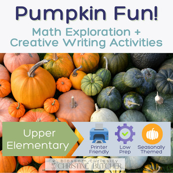 Preview of Pumpkin Activities for Upper Grades