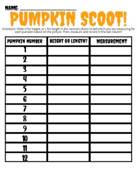 Preview of Pumpkin Measurement Scoot