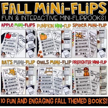 Preview of Fall Themed Mini-Flips Bundle