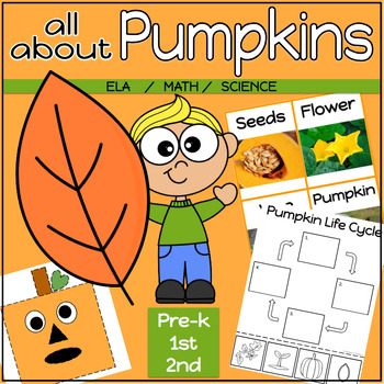 Preview of Pumpkin Mini Unit | ELA, MATH, SCIENCE | Pumpkin Jack | Spookley