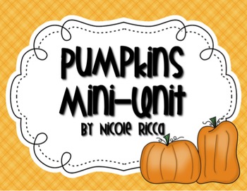 Preview of Pumpkin Mini-Unit FREEBIE!