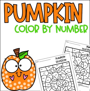 Pumpkin Color by Number – Tim's Printables