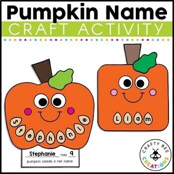 Preview of Pumpkin Name Craft | Spookley the Square Pumpkin Activity | Halloween