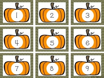 Pumpkin Number Cards 1-120 by Learning With Loomis | TpT