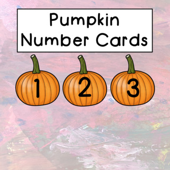 Preview of Pumpkin Number Cards