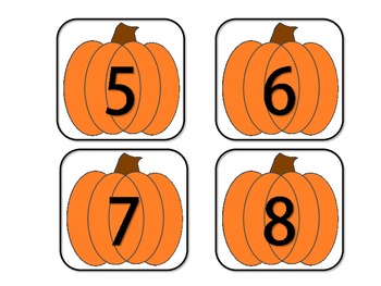 Pumpkin Number Line Cards (1-100) By Mrs Thompson's Treasures 