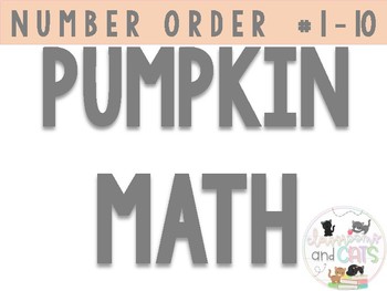 Preview of Pumpkin Number Ordering 1-10