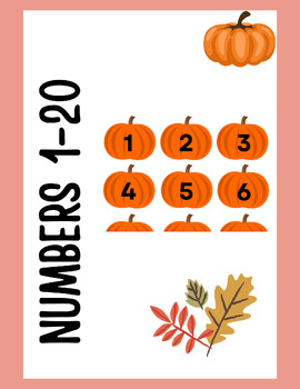 Preview of Pumpkin Numbers 1-20- Fall Activities/Manipulative