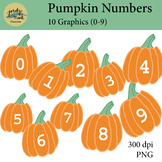 Pumpkin Numbers Clipart