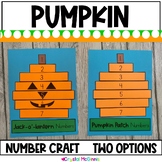 Pumpkin and Jack-o'-lantern Fall Halloween Math Craft | Fa