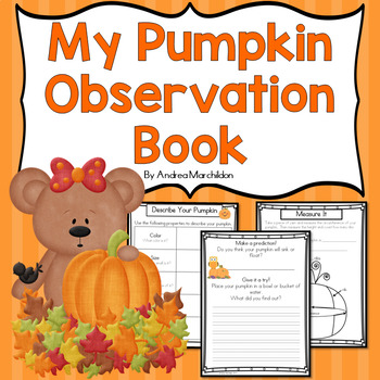 Preview of Pumpkin Observation Book