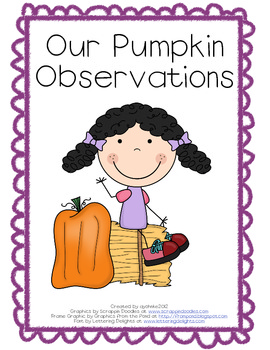 Preview of Pumpkin Observation Sheet Using the Five Senses