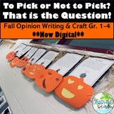 Pumpkin Opinion/Persuasive Creative Writing & Craft