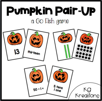 Pumpkin Pair Up Game By Rhody Girl Resources Teachers Pay Teachers