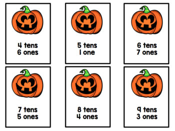 Pumpkin Pair Up Game By Rhody Girl Resources Teachers Pay Teachers