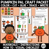 Pumpkin Pal Craft + Writing Packet - Color, Cut, Glue, Tra