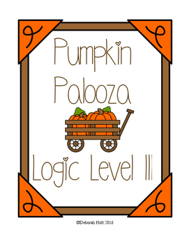 Preview of Pumpkin Palooza Deductive Reasoning Grid Logic Level III