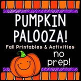 Pumpkin, Fall, Halloween Activities: NO PREP Printables & Activities
