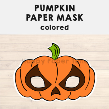 Halloween Pumpkin Mask  Twinkl Party (Teacher-Made)