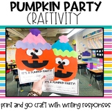 Pumpkin Party Craftivity | Pumpkin Craft | Halloween Craft