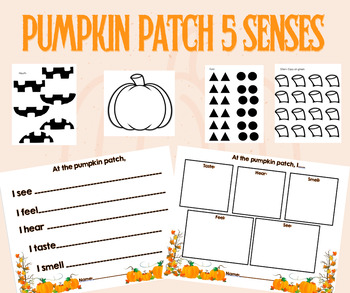 Preview of Pumpkin Patch 5 Senses Editable