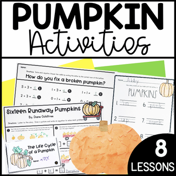 Preview of Pumpkin Patch Activities - October Sub Plans for First Grade