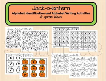 Preview of Pumpkin Patch Alphabet Identification and Alphabet Writing Activities.