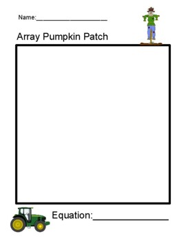 Preview of Pumpkin Patch Array Activity