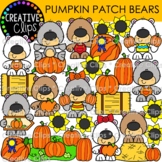 Pumpkin Patch Bears {Fall Clipart}