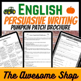 Pumpkin Patch Brochure Persuasive Writing Halloween, Agric