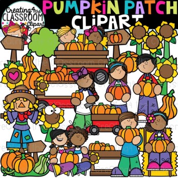 Preview of Pumpkin Patch Clipart {Fall Clipart}