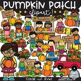 Pumpkin Patch Clipart {pumpkin kids clipart}