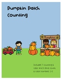 Pumpkin Patch Counting Freebie