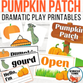 Pumpkin Patch Dramatic Play Harvest Pack Printable Activit