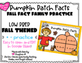 Pumpkin Patch Fact Family Fall Addition Subtraction Multip