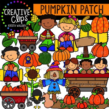 Preview of Pumpkin Patch: Fall Clipart {Creative Clips Clipart}