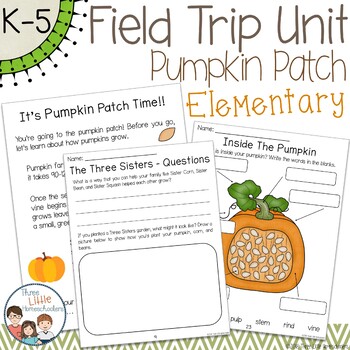 Preview of Pumpkin Patch Field Trip Unit - Elementary School