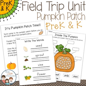 Preview of Pumpkin Patch Field Trip Unit - PreK Preschool and Kindergarten
