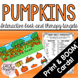 Pumpkin Patch Interactive Book and Therapy Targets! DIGITA