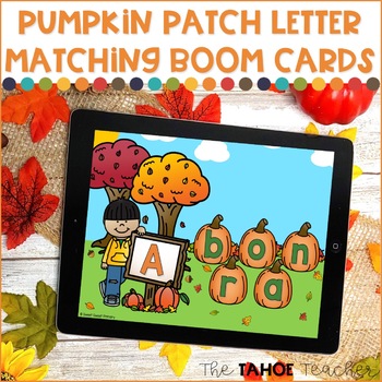 Preview of Pumpkin Patch Letter Matching Boom Cards | Digital Reading Centers