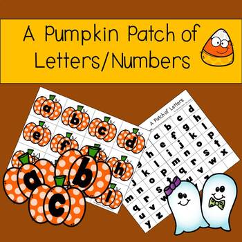Halloween Pumpkin Patch- Letter and Number Recognition Games | TpT