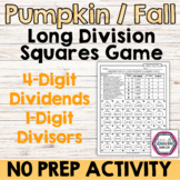 Long Division Game Halloween Activity Pumpkins Fall 4th Gr